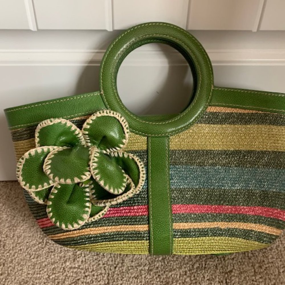 Straw Flower Purse